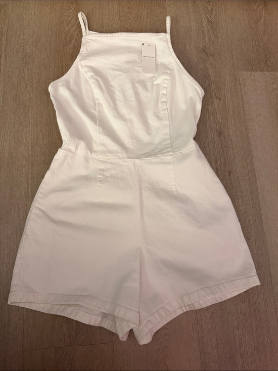 Abercrombie & Fitch Tops - Abercrombie White Jean short romper
